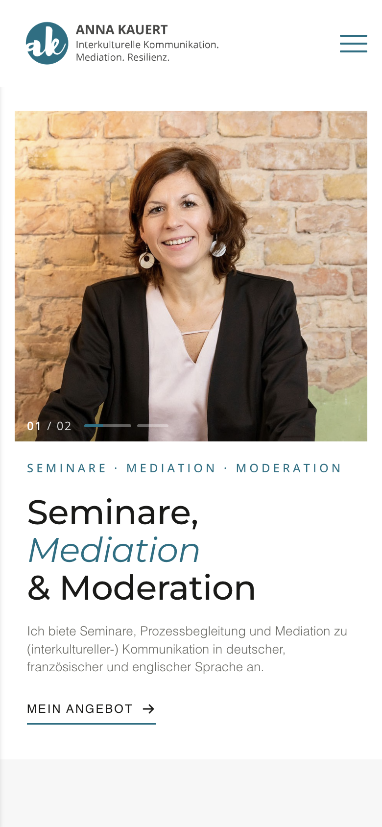 AK Kommunikation — Mobile navigation in French