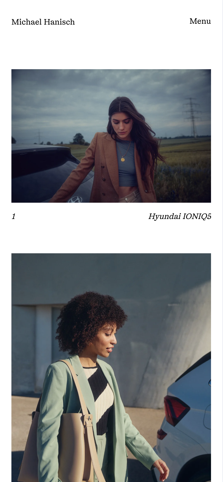 Michael Hanisch — Mobile portfolio with optimized performance