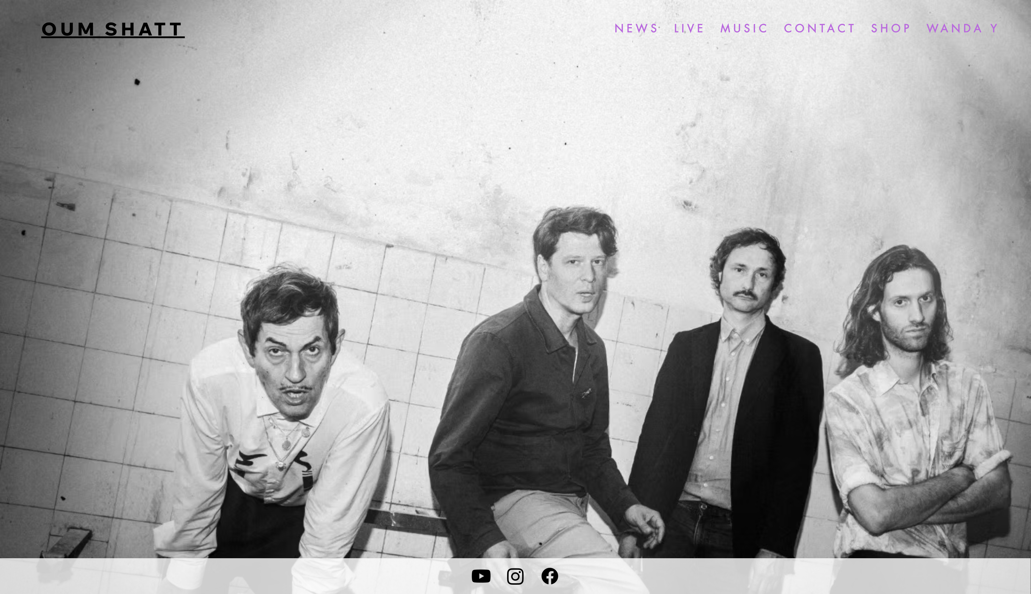 Wanda Y — Oum Shatt Band Landingpage